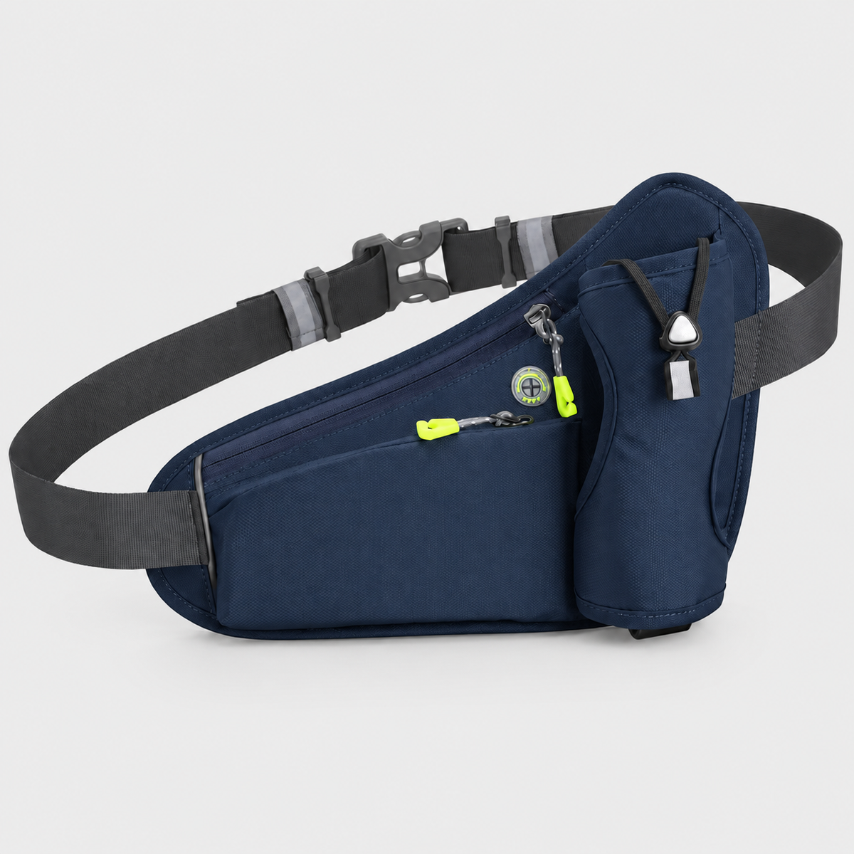 Sports Running Waist Bag with Bottle Holder and Adjustable Belt