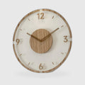 Stylish Modern Wall Clock 30cm - Acrylic and Wood