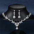 Crystal and Pearl Jewelry Set for Women