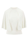 Maglione in maglia con mantella