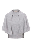 Maglione in maglia con mantella