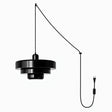 Retro Bauhaus Plug-In Pendant Light - Multi Color
