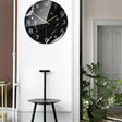 Orologio da parete senza tempo con effetto marmo