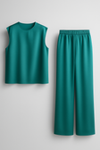 Elegant Black Women's Trouser Suit - Two-Piece
