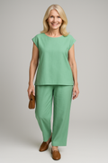 Elegant Black Women's Trouser Suit - Two-Piece