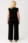 Elegant Black Women's Trouser Suit - Two-Piece
