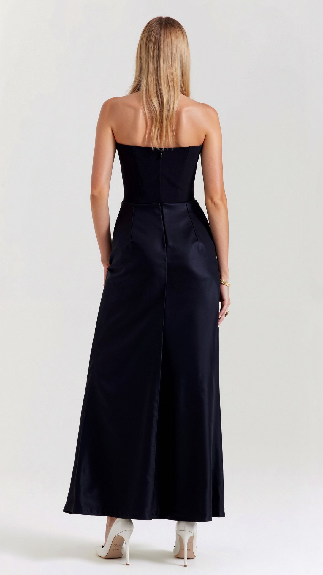Women's Elegant Column Maxi Dress - Wedding Guest Style