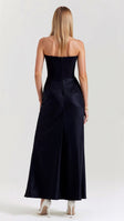 Women's Elegant Column Maxi Dress - Wedding Guest Style