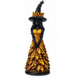 Statuetta gotica di strega con dettagli autunnali - Resina 25cm