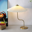 Retro Pleated Shade Table Lamp - Decorative Accent Light