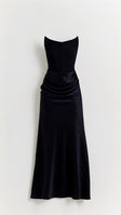Women's Elegant Column Maxi Dress - Wedding Guest Style