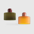 Colored Glass Bauhaus Pendant Lamp - Retro Statement Piece