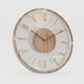 Orologio da parete quadrato in legno - Design vintage