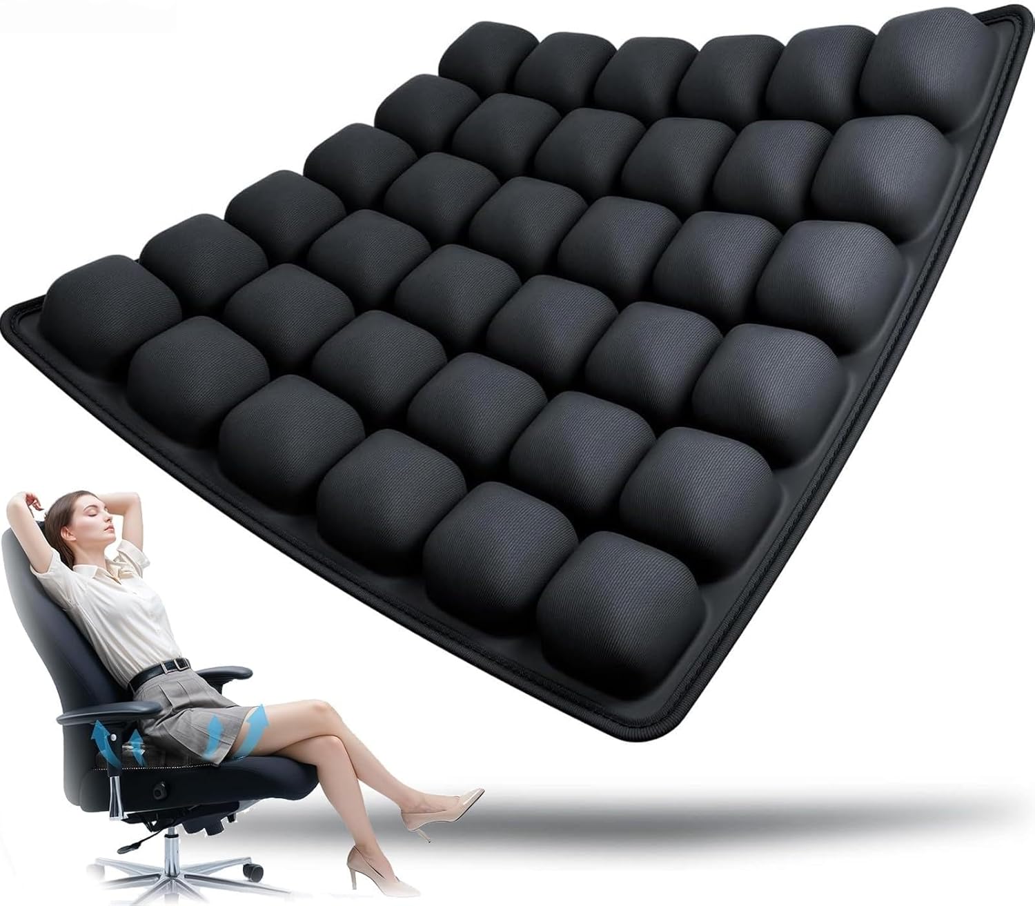Cuscino gonfiabile per seduta - cuscino ergonomico ad aria con 36 celle d'aria