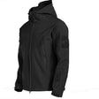 Set outdoor pentru bărbați - jachetă de iarnă matlasată cu glugă și pantaloni cargo