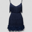 Women's Formal Black Satin Evening Cocktail Dress