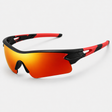 Unisex Wraparound Sports Sunglasses with Mirrored TAC Lens for Running and Outdoor Activities