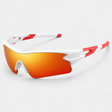 Unisex Wraparound Sports Sunglasses with Mirrored TAC Lens for Running and Outdoor Activities