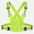 Adjustable Reflective Sports Vest with Mesh Pocket