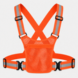 Adjustable Reflective Sports Vest with Mesh Pocket