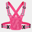 Adjustable Reflective Sports Vest with Mesh Pocket