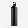 Sticlă de apă din aluminiu de 750 ml, cu clips tip carabină