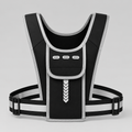 Reflective Running Vest with Phone Pocket and Adjustable Chest Strap