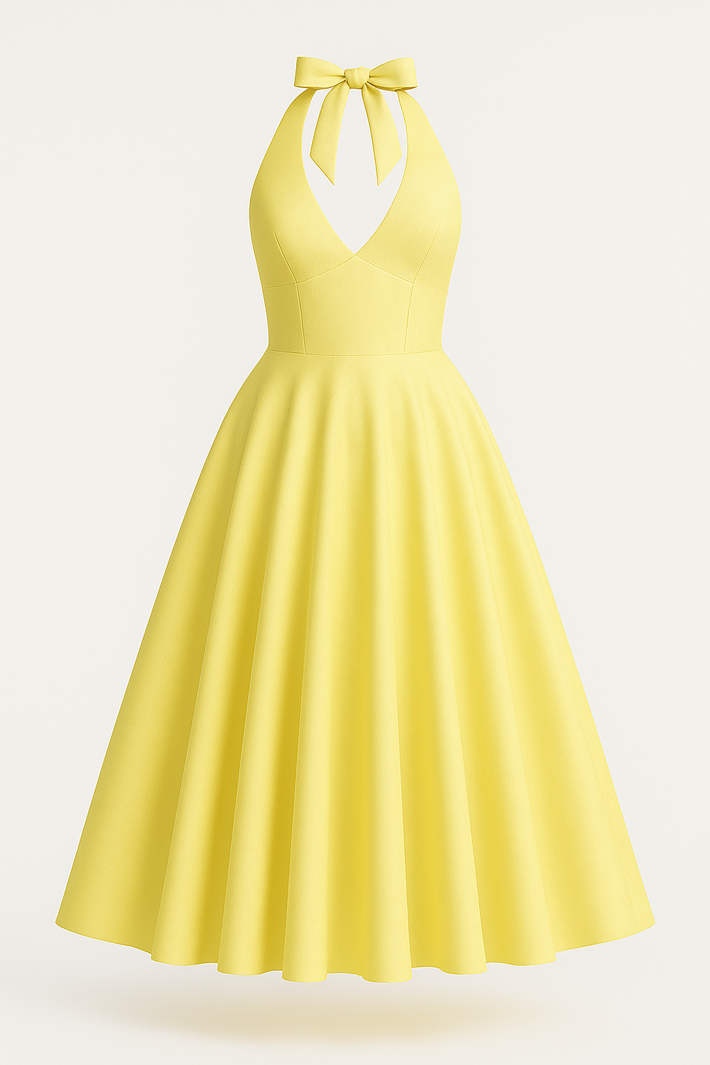 Elegant Midi Dress with Open Back Detail