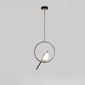 Golden Bird Pendant Lamp - LED Sculptural Ceiling Light