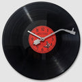 Ceas de perete retro Vinylora, din disc de vinil - mecanism silențios