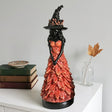 Statuetta gotica di strega con dettagli autunnali - Resina 25cm