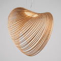 Scandinavian Oak Rope Pendant Lamp - Modern Minimalist Design