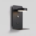 Lampă de perete LED DualDelight cu raft și port USB