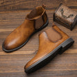 Men's Chelsea Boots with Elastic Side Panels