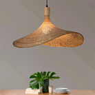 Handwoven Rattan Dome Pendant Light