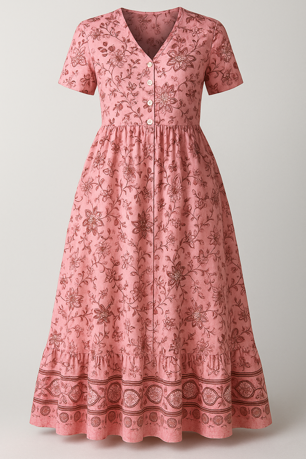 Women's Floral Maxi Dress for Summer