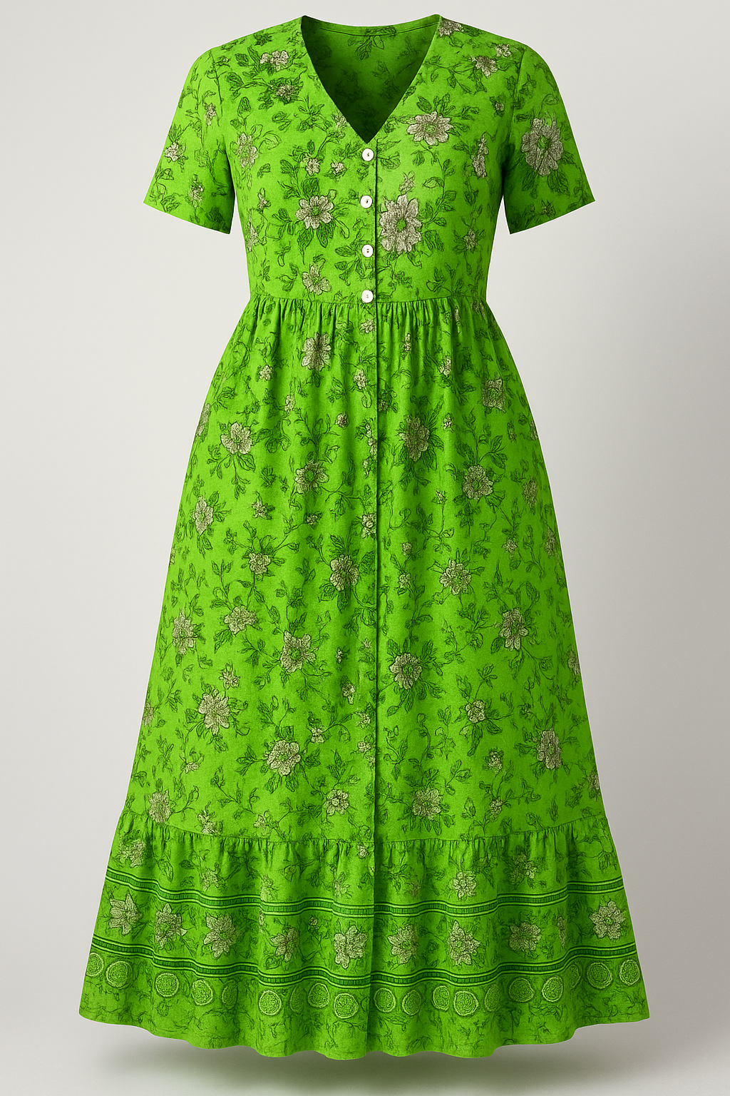 Women's Floral Maxi Dress for Summer