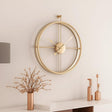 Large Silent Wall Clock - Modern Minimalist Design