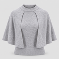 Maglione in maglia con mantella