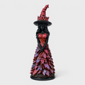 Statuetta gotica di strega con dettagli autunnali - Resina 25cm