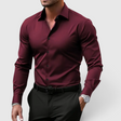 Camicia da uomo dalla vestibilità slim - Modello casual con bottoni