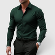 Camicia da uomo dalla vestibilità slim - Modello casual con bottoni