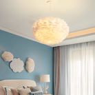 Feathered Sphere Pendant Lamp