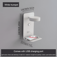 Lampă de perete LED DualDelight cu raft și port USB