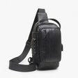 Men's Anti-Theft Lock Sling Bag with USB Port