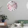 Orologio da parete senza tempo con effetto marmo