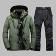 Men's Waterproof Warm Ski Suit - Insulated One-Piece