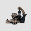 Figura da giardino a forma di zombie con lanterna - Decorazione di Halloween in resina