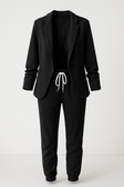 Women's Blazer Set with Jogger Pants