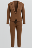 Women's Blazer Set with Jogger Pants